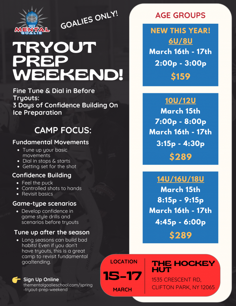 tryout camp flyer